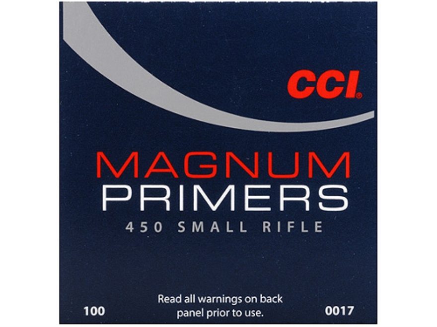 CCI 450 MAGNUM SMALL RIFLE PRIMERS (100)