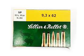 Sellier & Bellot 9.3x62 285gr SP (Packet of 20)