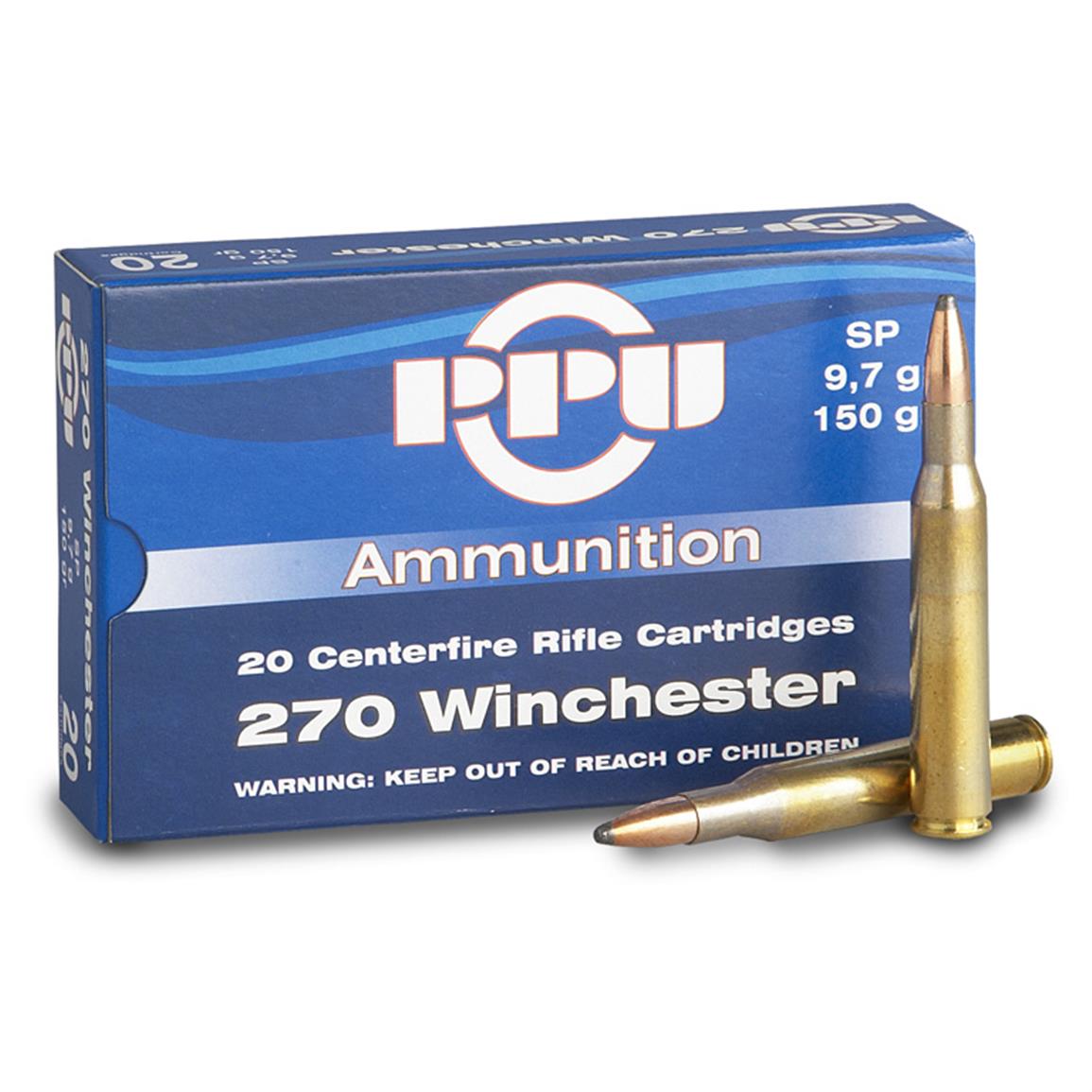 PPU 270 Win 150gr SP (Packet of 20)