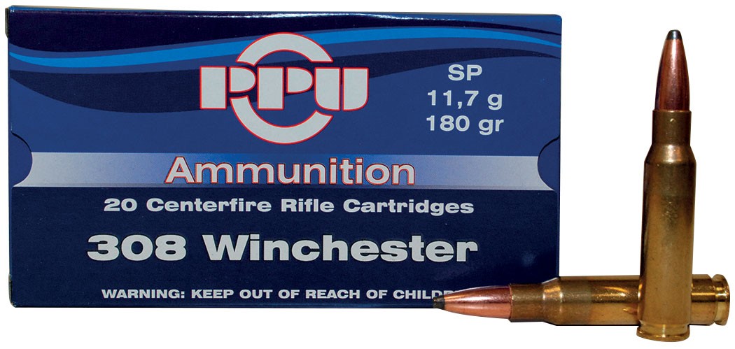 PPU 308 Win 180gr SP (Packet of 20)