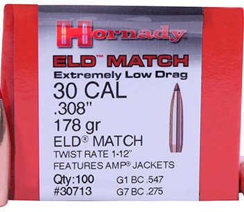 HORNADY 30/308 178GR ELD MATCH (30713) (100)