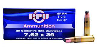 PPU 7.62X39 123GR SP RN (20)