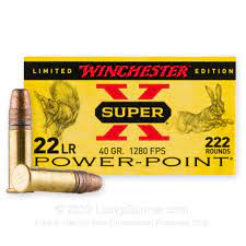 WINCHESTER AMM 22 LR 40GR SUPER-X (222 ROUNDS)