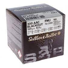 Sellier & Bellot 300ACC 124GR BLACKOUT (100)