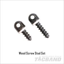 TACBAND SWIVEL WOOD SCREW STUD SET BLACK