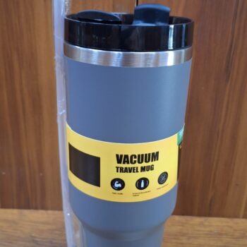 BISON XL MUG WITH SCREW-LID + STRAW 2L GRANITE