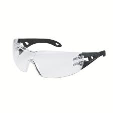 UVEX PHEOS CLEAR SPECTACLES BLACK
