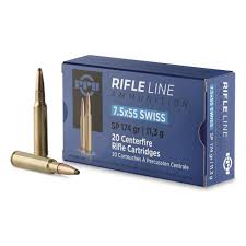 PPU 7.5X55 SWISS 174GR SP (20)